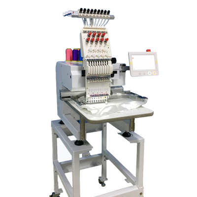 Single Head Computer Cap/Shirt/Flat/3D/sequin/Cording/Beading/Chenille Curved Needle Flat T-shirt Bag Embroidery Machine High Speed ​​Price For Sale