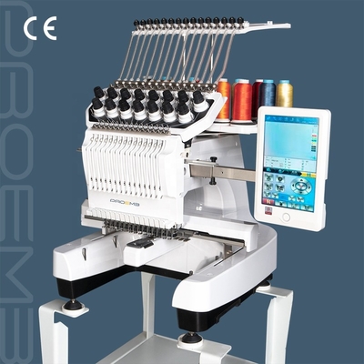 High Quality Hat Embroidery Machine/Hat Embroidery PROEMB T-shirt/flat/3D/sequin/cording/beading Computerized Single Head Embroidery Machine Clothes Embroidery Machine