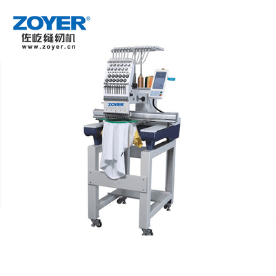 Garment Shops ZY-EM1201 High Speed ​​Computer Touch Screen 12 Head Single Needle Embroidery Sewing Machine